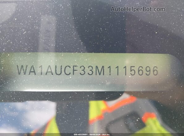 WA1AUCF33M1115696 2021 AUDI Q3 White 
