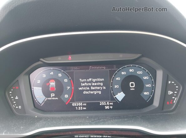 WA1AUCF34M1100351 2021 AUDI Q3 White Vista de los asientos traseros