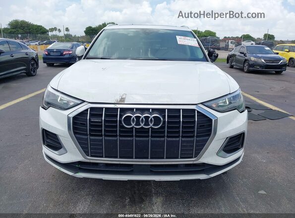 WA1AUCF34M1100351 2021 AUDI Q3 White Vista del cuadro de instrumentos