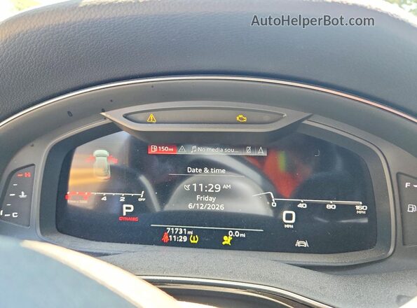 WA1AVAF14MD022457 2021 AUDI Q8 Silver Вид щитка приладів