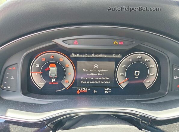 WA1AVAF17KD021476 2019 AUDI Q8 Black Instrument cluster view