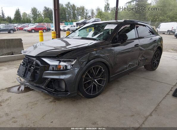 WA1AWBF14MD011476 2021 AUDI SQ8 Gray Առջևի ձախ երեք քառորդ տեսարան