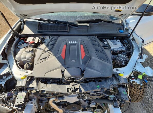 WA1AWBF1XSD026206 2025 AUDI SQ8 White ძრავის განყოფილების ხედი