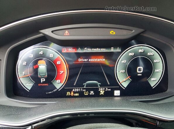 WA1AWBF7XMD039948 2021 AUDI SQ7 Gray Widok zestawu wskaźników