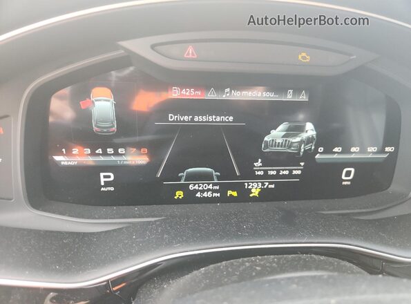 WA1AXBF75PD001612 2023 AUDI Q7 Black Սարքավորումների վահանակի տեսք