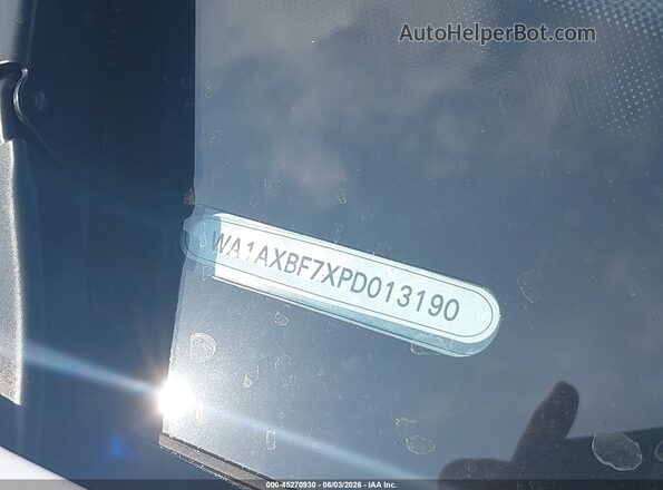 WA1AXBF7XPD013190 2023 AUDI Q7 White 