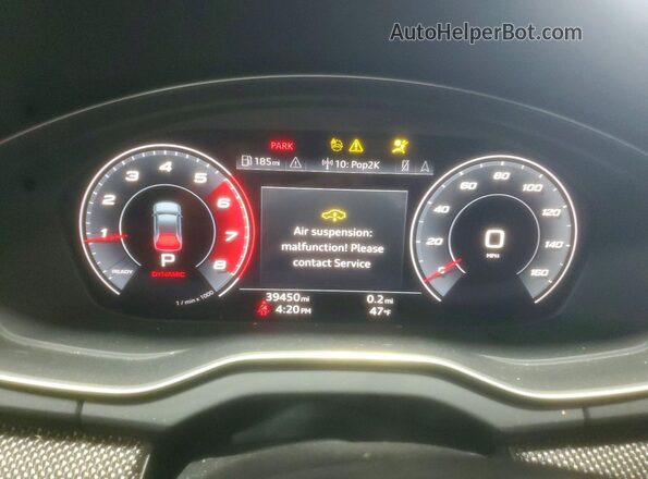 WA1B4AFY0P2161442 2023 AUDI SQ5 Charcoal Вид щитка приладів