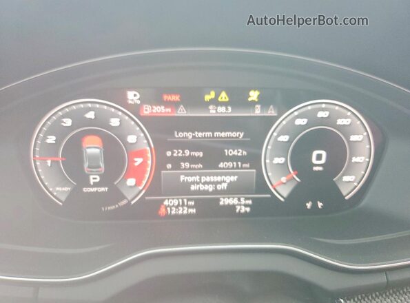 WA1B4AFY1P2178315 2023 AUDI SQ5 White Vista del cuadro de instrumentos
