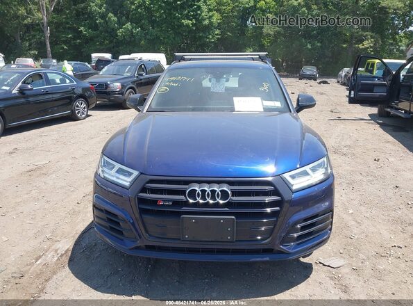WA1B4AFY2K2095064 2019 AUDI SQ5 Blue Instrument cluster view