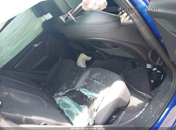 WA1B4AFY2N2049545 2022 AUDI SQ5 Blue Vista de la etiqueta del VIN