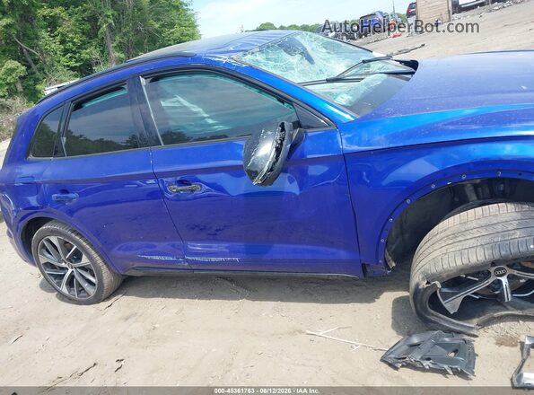 WA1B4AFY2N2049545 2022 AUDI SQ5 Blue Vista interior trasera