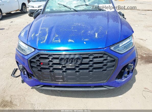 WA1B4AFY2N2049545 2022 AUDI SQ5 Blue Vista del cuadro de instrumentos