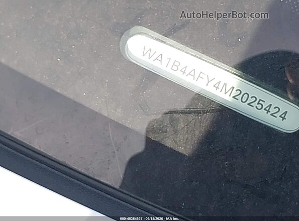 WA1B4AFY4M2025424 2021 AUDI SQ5 White Вид щитка приладів