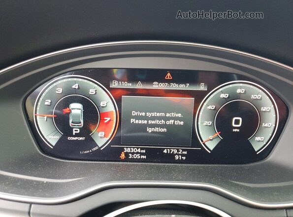 WA1B4AFY6M2027322 2021 AUDI SQ5 Black Widok zestawu wskaźników
