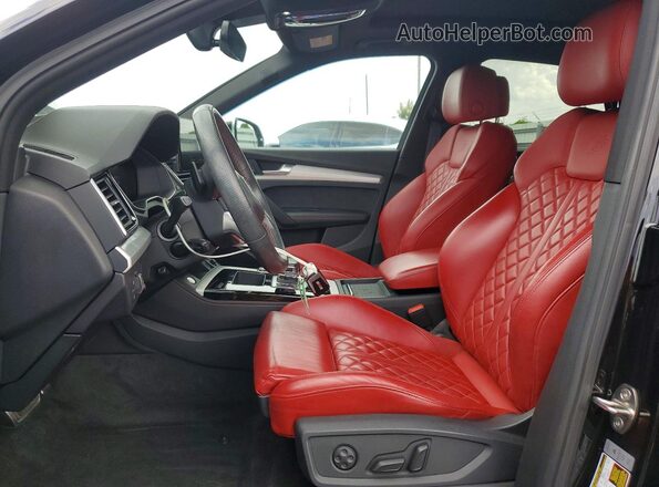 WA1B4AFY6M2027322 2021 AUDI SQ5 Black Widok wnętrza z przodu