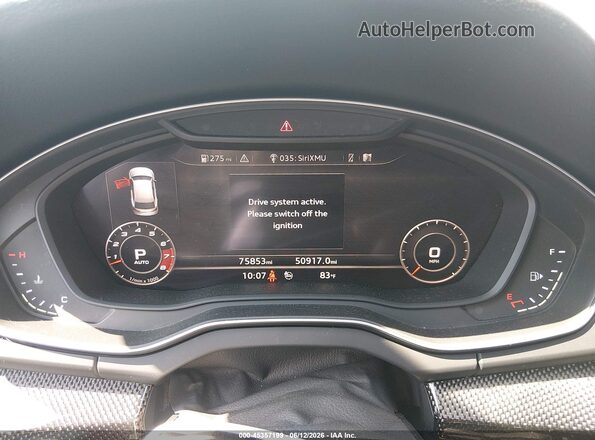 WA1B4AFY7K2087400 2019 AUDI SQ5 Gray Widok tylnych siedzeń