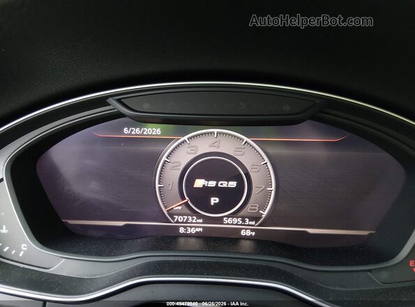 WA1B4AFY8L2043892 2020 AUDI SQ5 Black Вид задніх сидінь