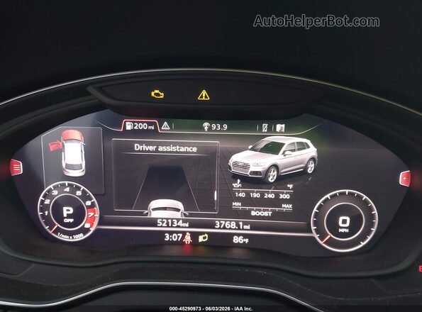 WA1B4AFY9K2139951 2019 AUDI SQ5 Gray Вид задніх сидінь