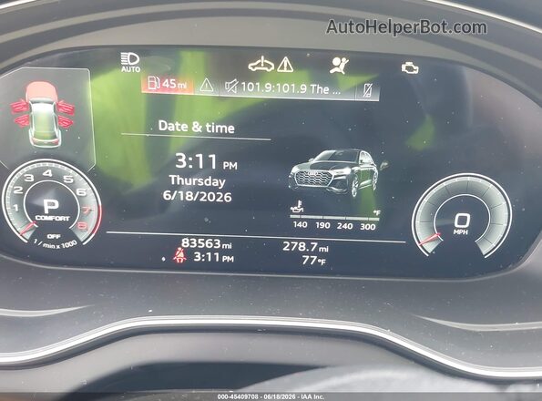 WA1BAAFY8M2018789 2021 AUDI Q5 White უკანა სავარძლების ხედი
