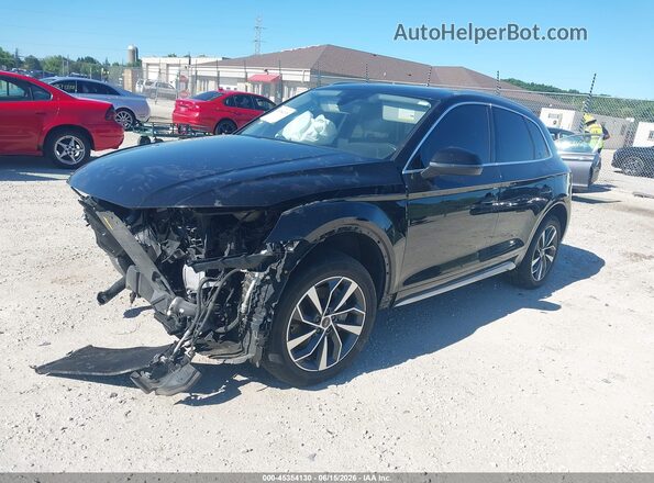 WA1BAAFY8M2021997 2021 AUDI Q5 Black Передня ліва чверть