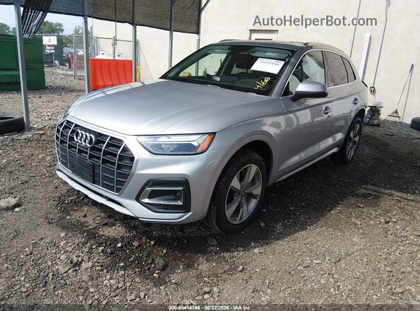 WA1BBAFY1P2007988 2023 AUDI Q5 Silver Առջևի ձախ երեք քառորդ տեսարան