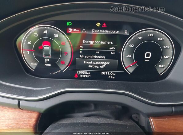 WA1BBAFY1P2196223 2023 AUDI Q5 Black Widok tylnych siedzeń