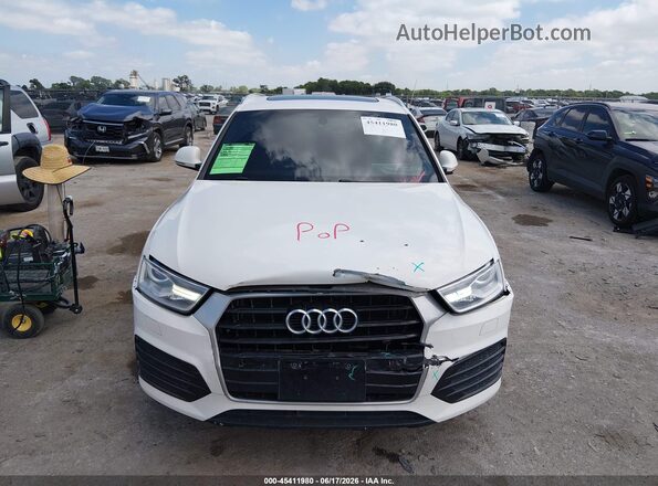WA1BCCFS6JR018343 2018 AUDI Q3 White Widok zestawu wskaźników