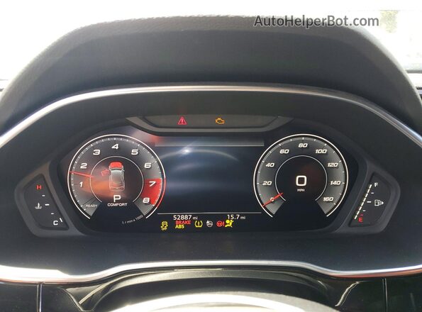 WA1BECF39L1062261 2020 AUDI Q3 Gray Вид щитка приладів