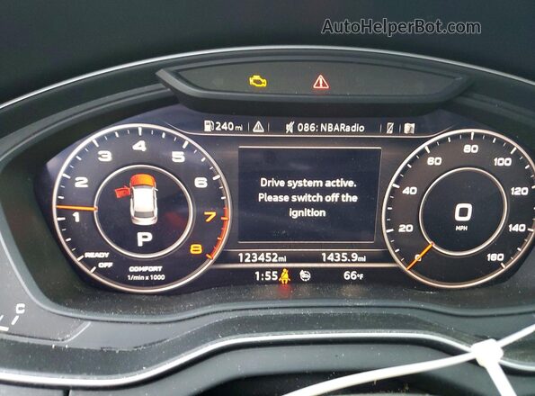 WA1BNAFY1L2005692 2020 AUDI Q5 Черный Вид щитка приборов