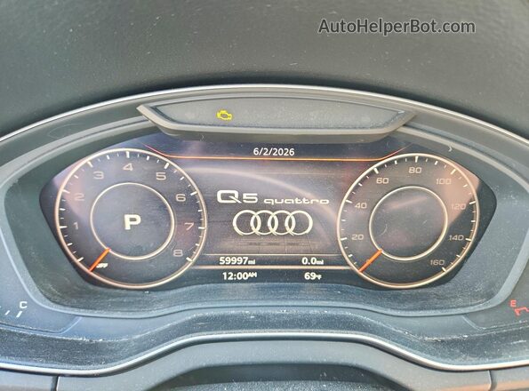 WA1BNAFY3L2046471 2020 AUDI Q5 Silver Սարքավորումների վահանակի տեսք
