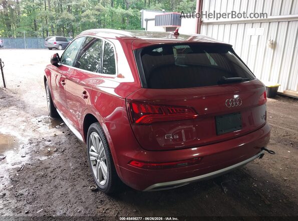 WA1BNAFY5J2232140 2018 AUDI Q5 Red Trasero izquierdo