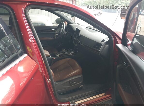 WA1BNAFY5J2232140 2018 AUDI Q5 Red Vista interior delantera