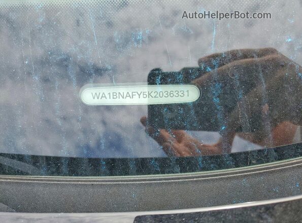WA1BNAFY5K2036331 2019 AUDI Q5 Black VIN sticker view