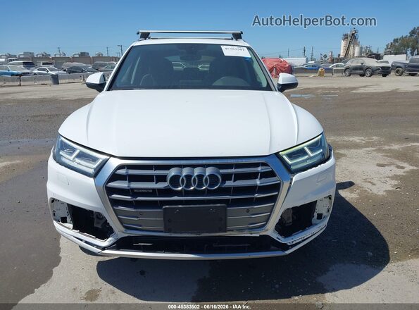 WA1BNAFY5K2085254 2019 AUDI Q5 White Instrument cluster view
