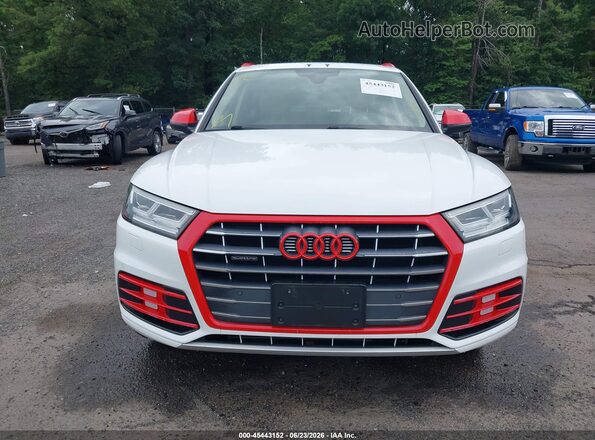 WA1BNAFY8K2019328 2019 AUDI Q5 White ხელსაწყოთა პანელის ხედი
