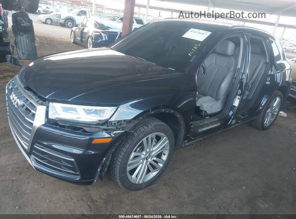 WA1BNAFY9J2174677 2018 AUDI Q5 Black წინა მარცხენა ხედი სამი მეოთხედიდან