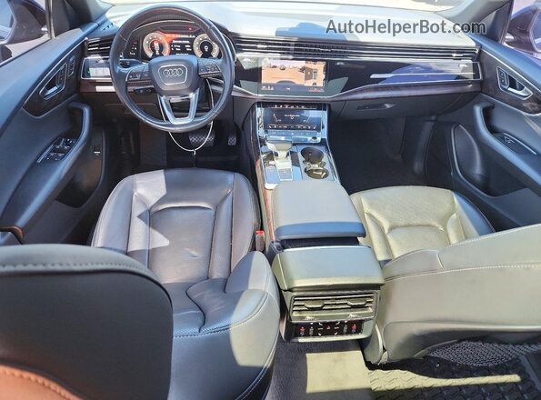 WA1BVAF15KD041035 2019 AUDI Q8 Black Առջևի վահանակի տեսք