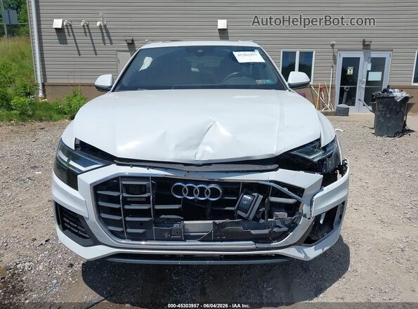 WA1BVAF16KD005211 2019 AUDI Q8 White Widok zestawu wskaźników