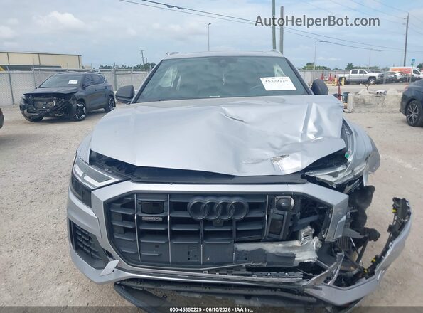 WA1BVAF17KD038184 2019 AUDI Q8 Silver წინა პანელის ხედი