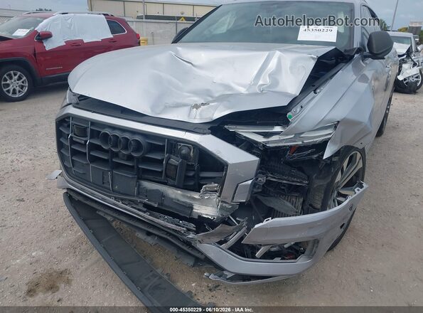 WA1BVAF17KD038184 2019 AUDI Q8 Silver წინა ხედი