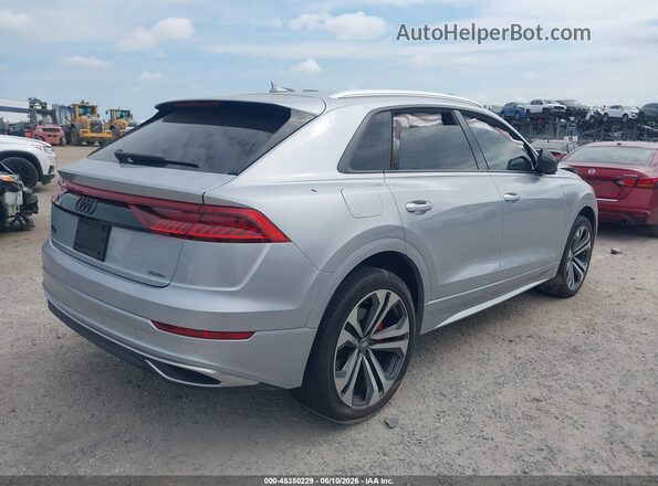 WA1BVAF17KD038184 2019 AUDI Q8 Silver უკანა მარჯვენა