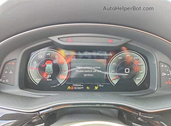 WA1BVBF17PD012892 2023 AUDI Q8 White Instrument cluster view
