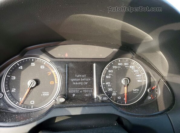 WA1C2AFP3GA049953 2016 AUDI Q5 White Instrument cluster view
