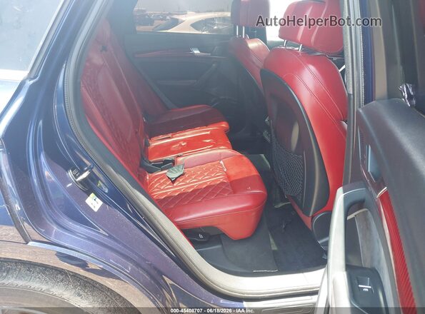 WA1C4AFY4J2053840 2018 AUDI SQ5 Blue Vista de la etiqueta del VIN