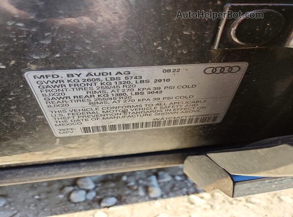 WA1C4AFY4P2008146 2023 AUDI SQ5 Charcoal 