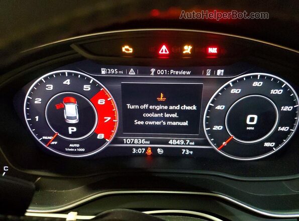 WA1C4AFY6K2003863 2019 AUDI SQ5 Gray Սարքավորումների վահանակի տեսք