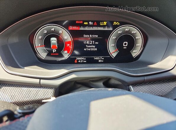 WA1C4AFY8R2062388 2024 AUDI SQ5 Серый Вид щитка приборов