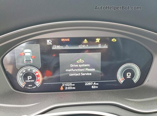 WA1C4BFY5P2139723 2023 AUDI SQ5 Gray Widok zestawu wskaźników