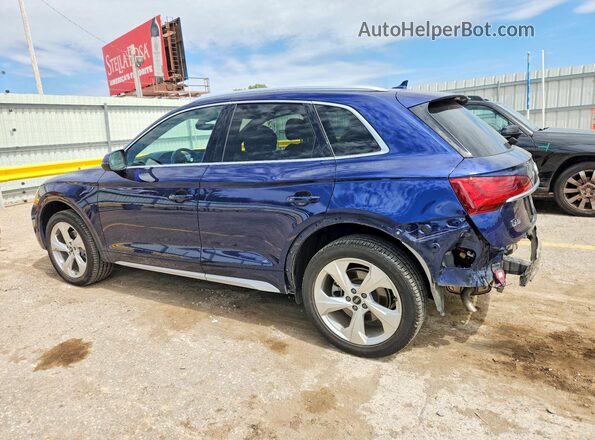 WA1CAAFY8M2007411 2021 AUDI Q5 Blue Հետևի ձախ