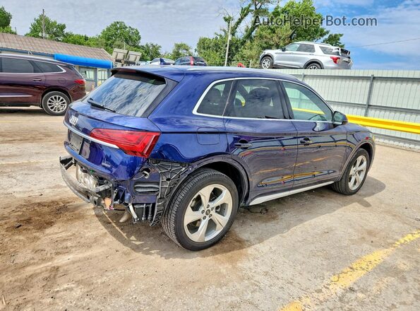WA1CAAFY8M2007411 2021 AUDI Q5 Blue Հետևի աջ